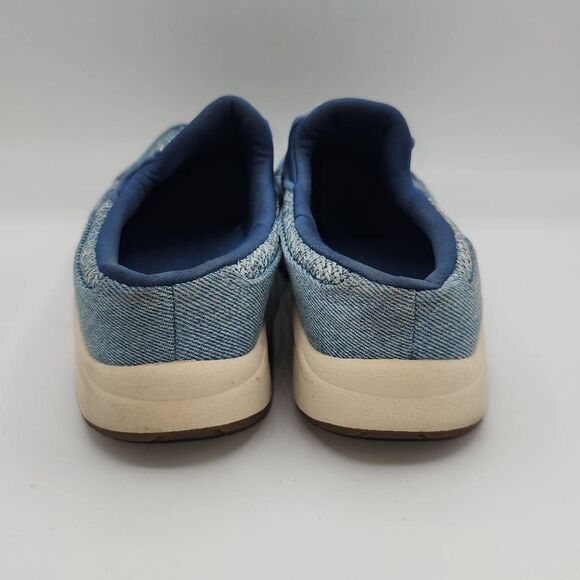 Easy Spirit TravelTime Slip On Mule Sneaker Leather Textile Women 10M light blue - Picture 5 of 9
